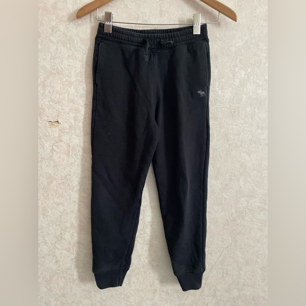 abercrombie kids boys 9/10 black athletic pants